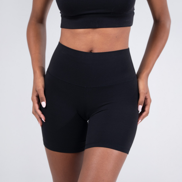 Womens High Rise Legging Shorts Activewear | Blank Clothing