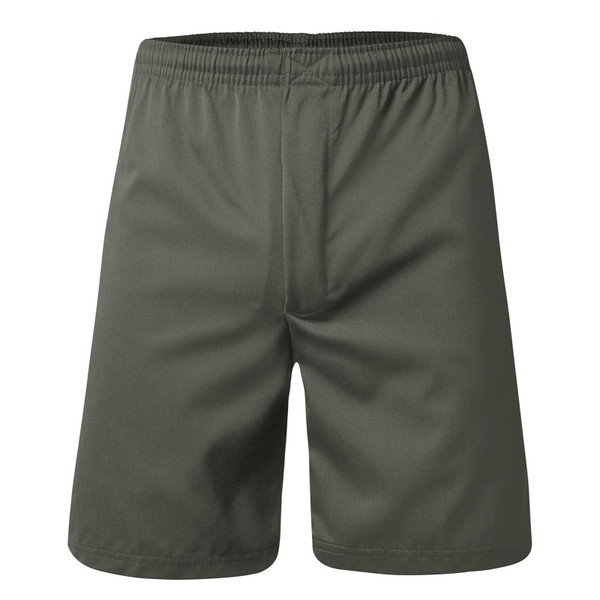 Grey | Boys High School Gaberdine Shorts