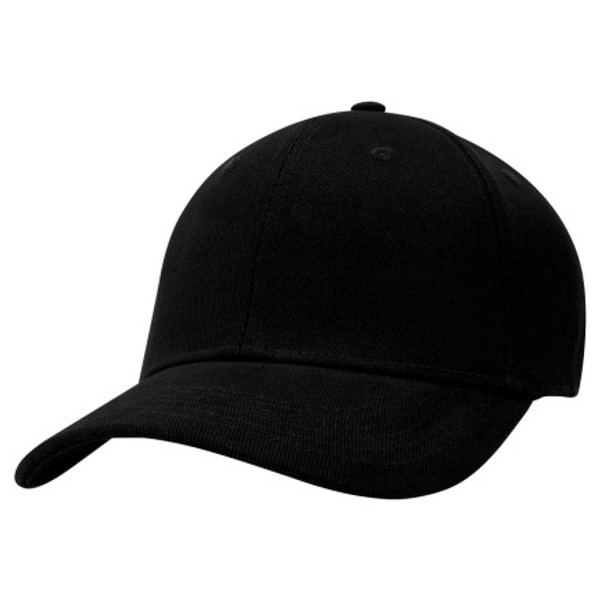 Black | baseball cap with a curved brim, suitable for casual wear or customisation in Australia.