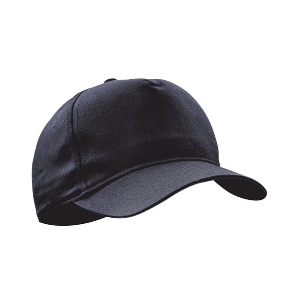 Shop Plain Premium High Crown Cotton Twill Cap - Navy