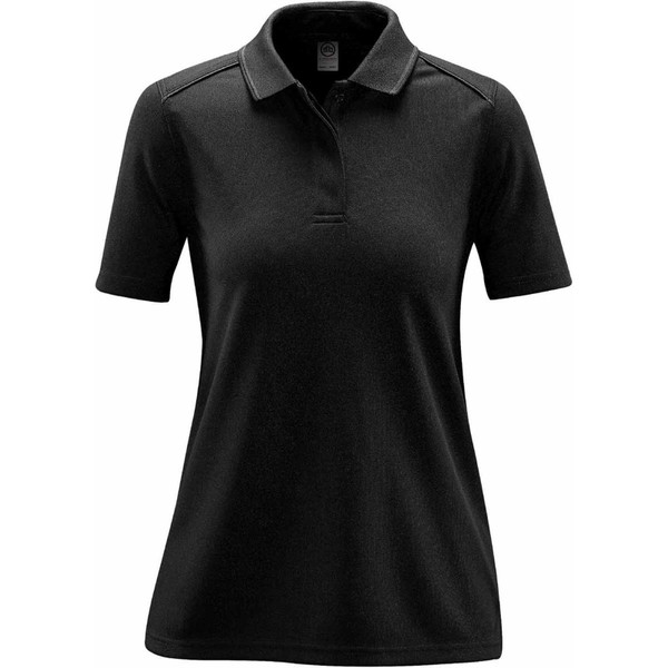 Women's Snag-Resistant Heavy Duty Polo - Black/Dolphin Grey
