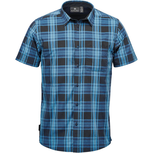 Men's Lightweight Cotton Plaid Shirt | Royal/Navy