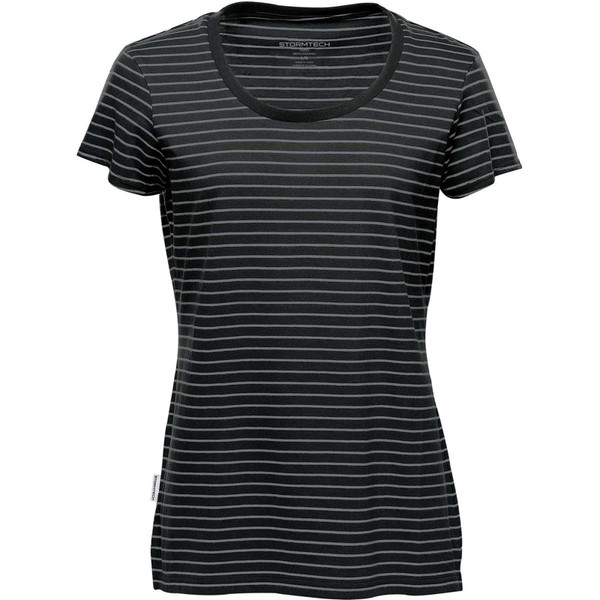 Women's UPF 50+ Scoop Neck Tee - Navy/White