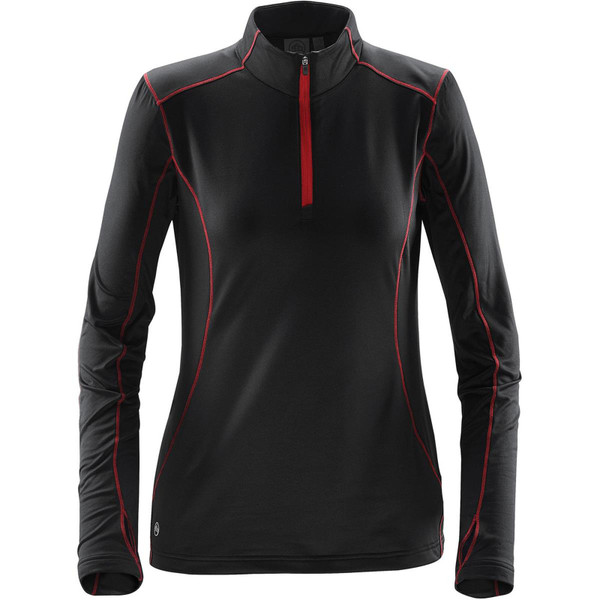 Women's Pulse Fleece Pullover - Black/Bright Red