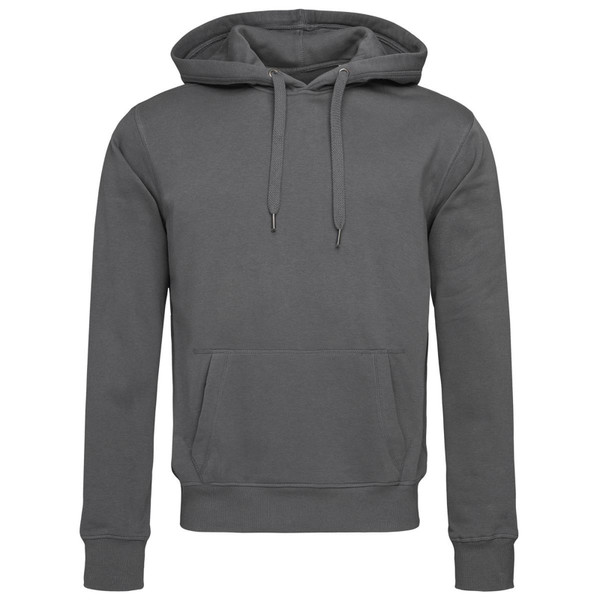 Men's Active Cotton-Blend Sweat Hoody - Slate Grey