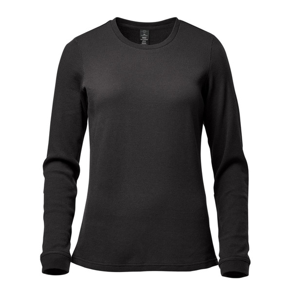 Stormtech Women's Eco-Waffle Crew Neck Tshirt- Graphite