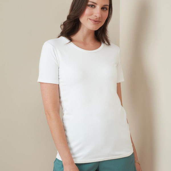 Bulk Buy Online Women's Relax Crew Neck Stretch Tee