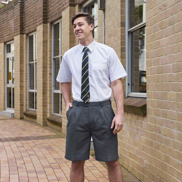 Premium Expander Waist Formal Shorts | Stain-Resistant Teflon School Shorts