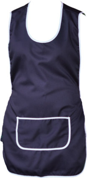 Bulk Buy Women contrast full smock Navy/White