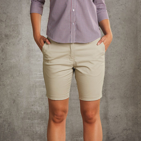womens twill chino shorts