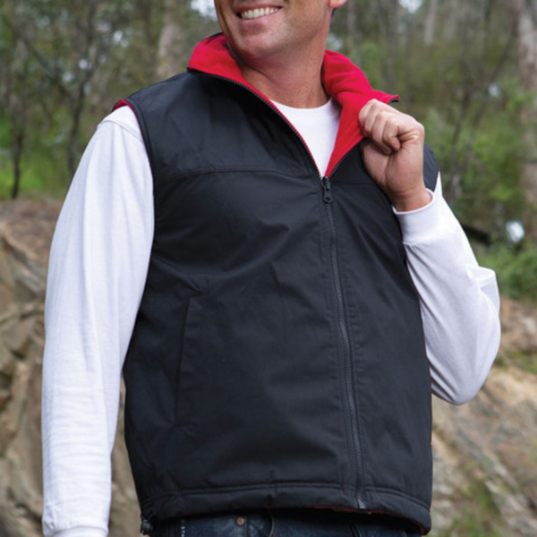 MOSMAN Unisex Reversible Polar Vest JB-3RV Blank Clothing