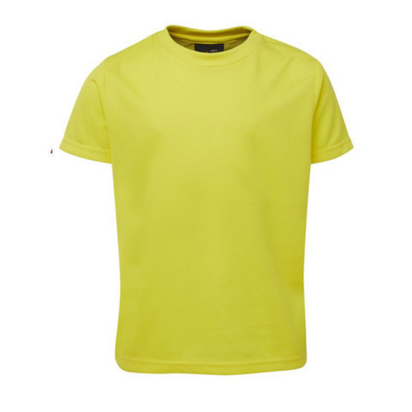 FAME Quick Dry Poly Sports Tshirt Yellow JB-7PNFT Blank Clothing