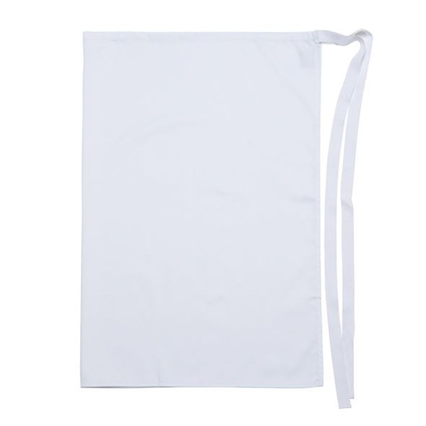 NUTMEG | long waist apron white  | pocketless  NUTMEG | long waist apron white  | pocketless