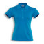 womens plain polos | cyan