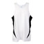 bulk plain singlet active wear | white +black