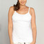 plain white nursing singlet with built in bra