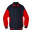 Kids/Youth Varsity Jacket - Dark Navy/ Red