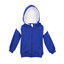 Buy Baby Fleecy Zip Hoodie | Contrast Shoulder  | Royal/White