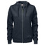 Bulk Buy Ladies Hooded Jacket with Contrast Puller - Black