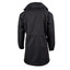 Oxford Shell/Fleece Longline Jacket - Concealed Hood