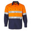 Orange+Navy  | Hi-Vis Cotton Workwear Safety Shirt + 3M Tapes