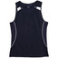 Navy+White | Wholesale Ladies Plain Sport Singlets