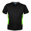 Black+Neon Green | Bulk Discount Blank Sports Gym Tee