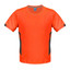 Neon Orange+Slate | Plain Mens Sports Contrast Tshirt 