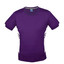 Purple+White | Plain Kids Contrast Sports Tshirt 