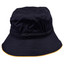 Navy+Gold | Contrast Trim Soft Bucket Hats Online