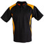 Black+Gold | Mens Quick Dry Contrast Plain Polo Shirts Online