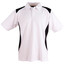 White+Black| Bulk Buy Quick Dry Contrast Plain Polo Shirts Online