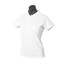 White | Womens DriWear Poly Cotton Pique Knit Polo Shirt