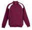 Wholesale Plain Contrast Track Jackets Online | Burgundy + White