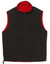 Black+Red | Unisex Wind/Cold Proof Polar Fleece Reversible Vest