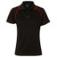 Black+Red | Womens CoolDry Contrast Piping Sports Polo Shirt