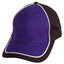 Black+White+Purple | Cotton Twill Two Tone Baseball Cap