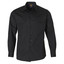 Black | Shop Plain Mens Cool-Breeze Cotton Long Sleeve Work Shirt