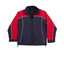 Navy+White+Red | Unisex Tri-Colour Reversible Fleecy Jacket