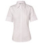 White | Womens Fine Twill Tailored Fit Business Shirt | Short Sleeve