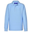 Sky Blue | Bulk Buy Blank Kids Long Sleeve Polo Shirt