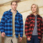 Shop Unisex Quilted Flannel Shirt-Style Jacket