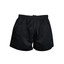 Mens Plain Poly Rugby Shorts - Black
