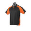 BLACK/ORANGE/WHITE | Mens Tri Colour DriWear Polo Shirt