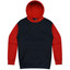 Navy+Red | Shop Online Plain Kids Contrast Fleece Hoodie
