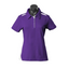 Purple+White | Buy Plain Womens Contrast Easy Care Polo Shirts Online