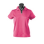 Pink + White | Ladies Contrast Piping Driwear Polo Shirt
