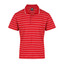 Mens Striped Dri-Wear Active Teamwear Polo Shirt_Red White