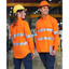 Unisex Hi Vis Cool-Breeze Closed Front Work Safety Shirt