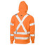 Bisley X Taped Hi Vis Zip Front Fleece Hoodie